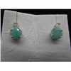 Image 1 : New Pair Emerald & Diamond Earrings