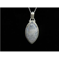 Marquis Cut Moonstone Pendant & Chain