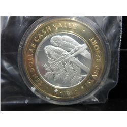 .999 Fine Silver $10.00 Gaming Token