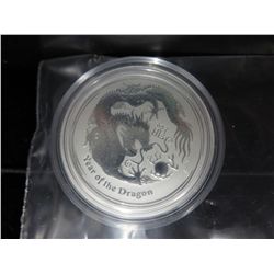 2012 Australian Year of the Dragon 50 cent coin