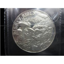 1986 Walt Disney Train Theme silver Round