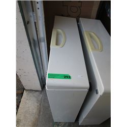 Laundry drawer stand - white