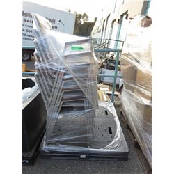 Skid of approx. 10 stacking chairs
