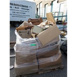 Skid of storage locker goods