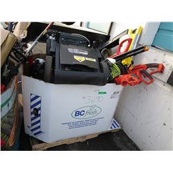 Skid of outdoor equipment