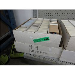 2 Cases of baseball trading cards