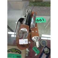 Vintage multi use knife with fork, spoon, etc.