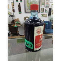 Vintage bottle of Mrs. Stewart's Liquid Bluing.