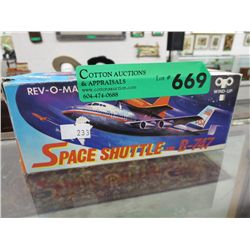 Vintage space shuttle toy, in original box.