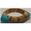 Image 1 : Petrified Wood & Turquoise Bracelet