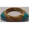 Image 2 : Petrified Wood & Turquoise Bracelet