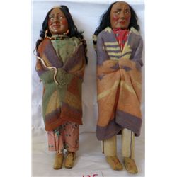 Pair of Skookum Dolls