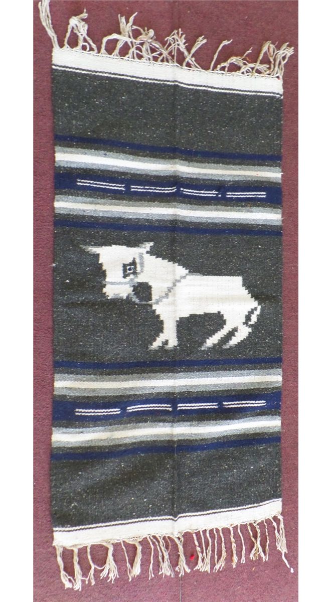Marquesas Rug Mexican Rug & 4 Maracas