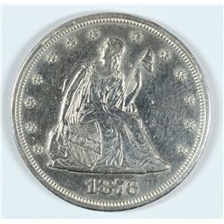 1876 TWENTY CENT PC AU-55