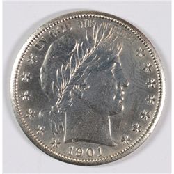 1901-S BARBER HALF DOLLAR MS-64 DETAILS