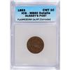 Image 1 : 1863 STORE TOKEN (SPECIAL MESSAGE) ICG MS-60 DETAILS