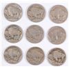 Image 2 : (9) 1913-S I BUFFALO NICKELS AG/G