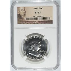 1960 FRANKLIN HALF DOLLAR, NGC PROOF-67