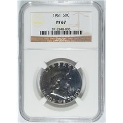 1961 FRANKLIN HALF DOLLAR, NGC PROOF-67