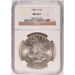 1883-O MORGAN SILVER DOLLAR, NGC MS-65+  BLAST WHITE!!  SUPER