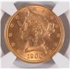 Image 2 : 1900 $5.00 LIBERTY GOLD, NGC MS-65+  POPULATION OF ONLY 3!!!