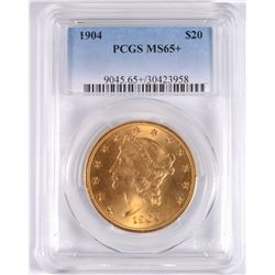 1904 $20.00 GOLD LIBERTY, PCGS MS-65  SUPERB COIN!