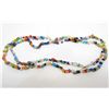 Image 1 : LARGE STRAND OF MILLEFIORI ART GLASS CHIPS - 33" LONG