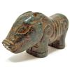 Image 1 : CARVED JADE PIG STATUE