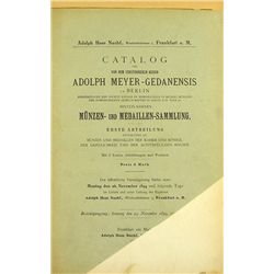 SAMMLUNG ADOLPH MAYER-GEDANENSIS