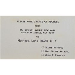 PRINTED CHANGE OF ADDRESS NOTICE