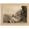 Image 1 : Stagecoach Hold-up Watercolor c. 1890