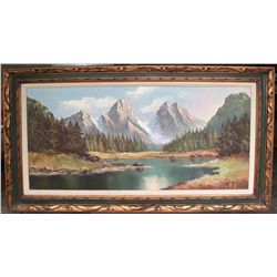 Arnberger: Swiss Alps Oil Painting