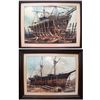 Image 1 : James Reynolds: Two ship watercolor paintings