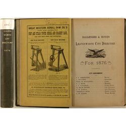 City of Leavenworth, KS Directory, 1876