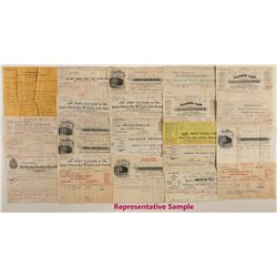 Utica Mining Company SF billheads: assay archive