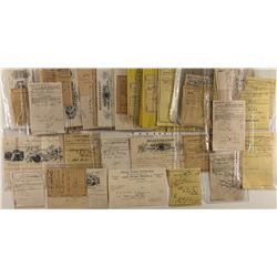 Steamer shipping receipts