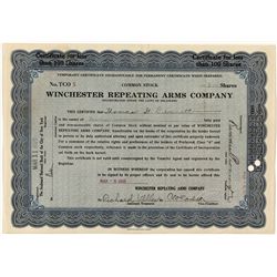 Temporary Winchester Stock Certificate