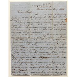 CA Gold Rush Letter, Middle Amador, 1853