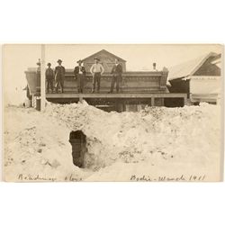 Bodie Snow Tunnel Entrance RPPC c. 1911