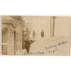 Bodie Winter Scene RPPC 1912