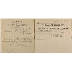 Two Bodie Letterheads