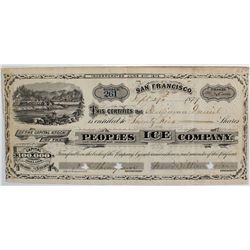 Peoples Ice Company Stock Certificate