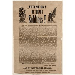 Civil War Recruitment Broadside