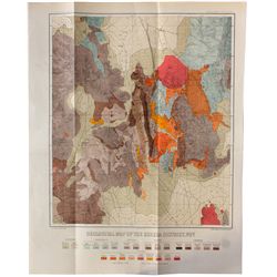 Eureka, Nevada, A Hague 1881 Geological Map