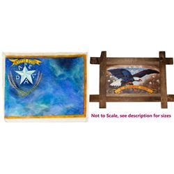 Nevada Flag and E Pluribus Unum Paintings