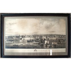 1855 print of New York harbor