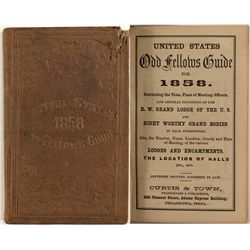 United States 1858 Odd Fellow Guide