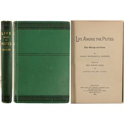 Life Among the Piute's, First edition