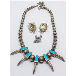 Navajo Necklace and Earrings Set
