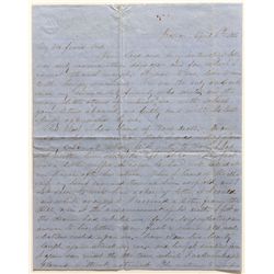 1856 Gold Rush letter from Jackson, California